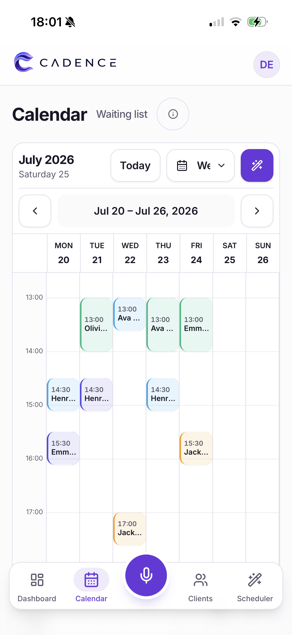 Cadence mobile app