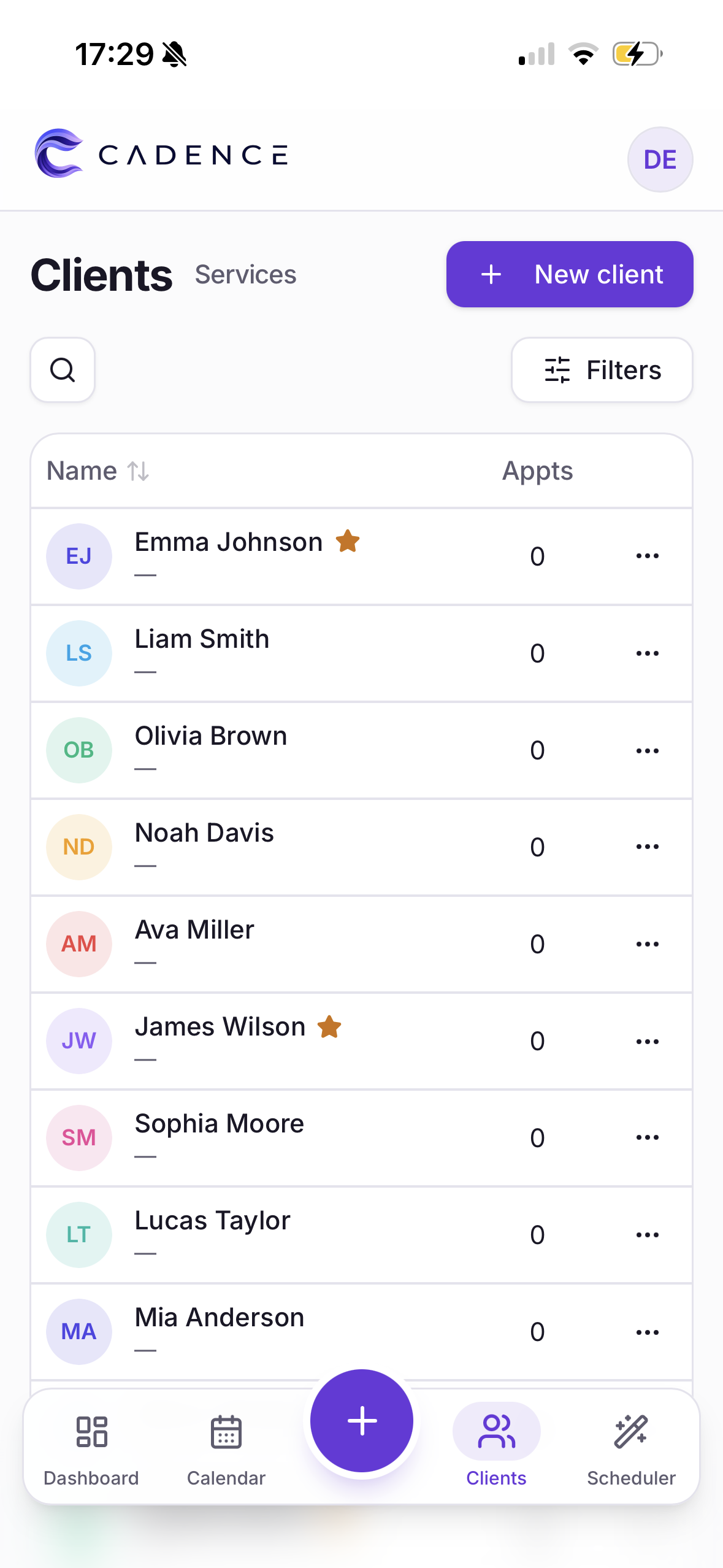 Cadence mobile app